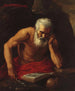 Der büßende heilige Hieronymus von Spada — lesender Heiliger mit Buch, Schädel und Feder