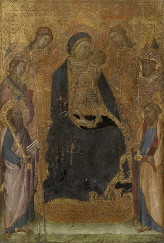 Lippo Vanni - Madonna and Child Enthroned with Saints and Angels.webp