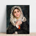 Reproduktion des Gemäldes Lise in einem weißen Schal - Pierre-Auguste Renoir