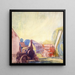 Lokomotive mit Antrieb - Frances Hodgkins — gerahmtes Bild an der Wand