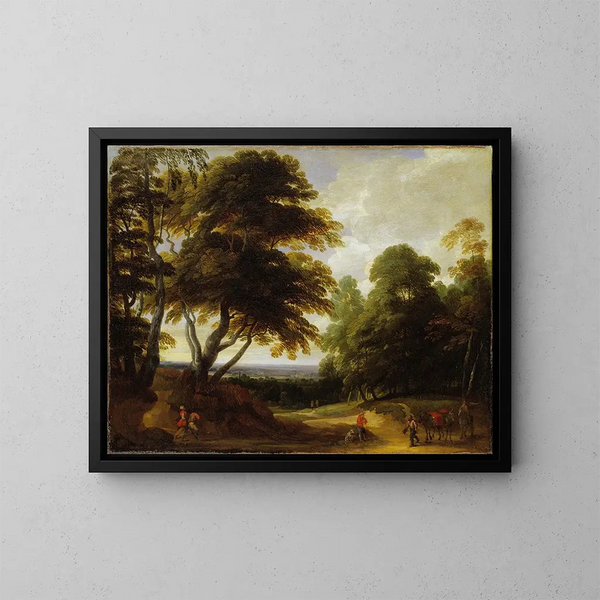 Am Waldrand - Lodewijk de Vadder — gerahmtes Bild an der Wand