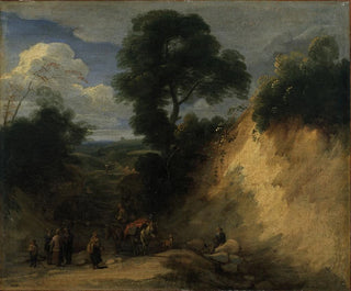 Lodewijk de Vadder - The Sonian Forest with Market Vendors.webp