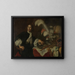 Posthumes Gemälde Porträt von Aucke Stellingwerff, Admiral von Friesland, getötet im Jahr 1665 in Lowestoft durch eine Kanonenkugel - Lodewijk van der Helst — gerahmtes Bild an der Wand