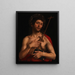 Saint Jean-Baptiste - Lombarde Schule — gerahmtes Bild an der Wand