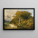 Wald von Fontainebleau - Léon Germain Pelouse — gerahmtes Bild an der Wand