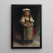 Portrait einer jungen Mädchen - Léon Jean-Basile Perrault — gerahmtes Bild an der Wand