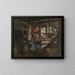Figuren in einem Landhausinterieur - Léon Augustin Lhermitte — gerahmtes Bild an der Wand