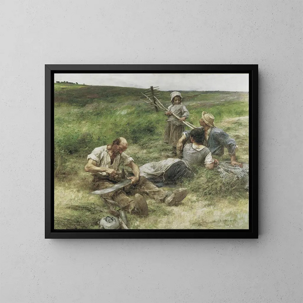 Fauchage - Léon Augustin Lhermitte — gerahmtes Bild an der Wand