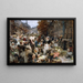 L'approvisionnement des Halles - Léon Augustin Lhermitte — gerahmtes Bild an der Wand
