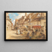 Der Markt im alten Bourges - Léon Augustin Lhermitte — gerahmtes Bild an der Wand