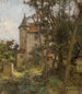 Die Umgebung einer gotischen Burg - Léon Augustin Lhermitte — Ansicht des Kunstwerks
