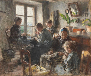 Die Näherinnen - Léon Augustin Lhermitte — Ansicht des Kunstwerks