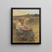 Moissonneuse am Abend in Mont-Saint-Pré-Léon Augustin Lhermitte — gerahmtes Bild an der Wand