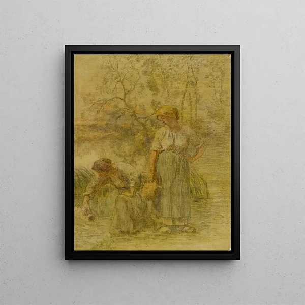 Lon Augustin Lhermitte - Two Peasant Girls.webp