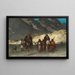 Arabische Scheichs in den Bergen - Léon Bonnat — gerahmtes Bild an der Wand