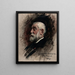 Portrait Henri Harpignies - Léon Bonnat — gerahmtes Bild an der Wand