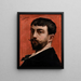 Selbstporträt - Léon François Comerre — gerahmtes Bild an der Wand