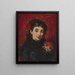 Portrait einer spanischen Frau - Léon Herbo — gerahmtes Bild an der Wand