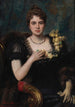 Portrait einer Dame in schwarzer Robe - Léon Herbo — Ansicht des Kunstwerks