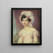 Portrait von Maria S. J. A. de Stephanis - Léon Lhermitte — gerahmtes Bild an der Wand