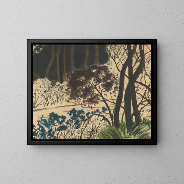 Waldlandschaft - Léon Spilliaert — gerahmtes Bild an der Wand