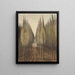 Die Brandstraße - Léon Spilliaert — gerahmtes Bild an der Wand