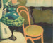Innenaufnahme mit Stuhl und Opal-Lampe - Léon Spilliaert — Ansicht des Kunstwerks