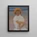 Junge Frau am Strand - Léon Spilliaert — gerahmtes Bild an der Wand