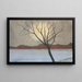 Landschaft mit Baum im Vordergrund - Léon Spilliaert — gerahmtes Bild an der Wand