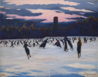 Lon Spilliaert - Les Patineurs au parc MarieHenriette Ostende.webp