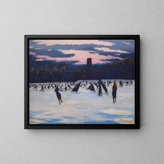 Lon Spilliaert - Les Patineurs au parc MarieHenriette Ostende.webp