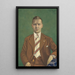 Portrait von Adolphe Van Glabbeke - Léon Spilliaert — gerahmtes Bild an der Wand
