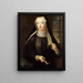 Hedvig Ulrika Taube 1714-1744 ebenfalls Gräfin von Hessenstein - Lorens Pasch der Ältere — gerahmtes Bild an der Wand