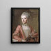 Prinzessin Sofia Albertina von Schweden - Lorens Pasch der Jüngere — gerahmtes Bild an der Wand