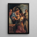 Madonne mit Kind, Heilige Cäcilia und Heiliger Albert - Lorenzo Garbieri — gerahmtes Bild an der Wand