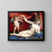 Venus und Amor - Lorenzo Lotto — gerahmtes Bild an der Wand