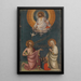 L'Intercession des Christus und der Jungfrau - Lorenzo Monaco — gerahmtes Bild an der Wand