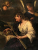 Die bußfertige Maria Magdalena begleitet von einem Engel, der Geige spielt, im Hintergrund - Lorenzo Pasinelli — Ansicht des Kunstwerks