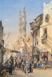 Eine Straße in Kairo - Louis-Amable Crapelet — Ansicht des Kunstwerks