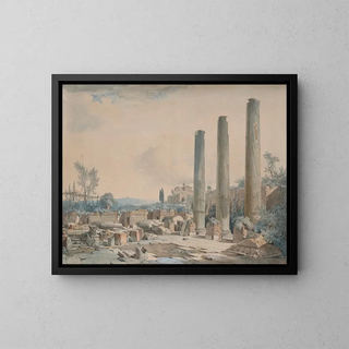 LouisFranois Cassas - Les ruines du temple de Jupiter  Pouzzoles.webp