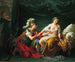 Alcibiades kniet vor seiner Geliebten - Louis-Jean-François Lagrenée — Ansicht des Kunstwerks
