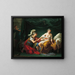 Alcibiades kniet vor seiner Geliebten - Louis-Jean-François Lagrenée — gerahmtes Bild an der Wand