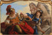 Bellone, das die Zügel ihrer Pferde bei Mars zeigt - Louis-Jean-François Lagrenée — Ansicht des Kunstwerks