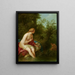 Landschaftsgemälde mit Salmacis und Hermaphrodit - Louis-Jean-François Lagrenée — gerahmtes Bild an der Wand