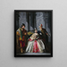 Drei verkleidete Figuren für eine Maskerade - Louis-Joseph Le Lorrain — gerahmtes Bild an der Wand