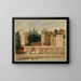 Alte Polizeipräsidium im Jahr 1849 - Louis-Martial-Thodat Masson — gerahmtes Bild an der Wand