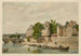 Alte Polizeipräsidium Quai des Orfèvres und Pont Neuf im Jahr 1850 - Louis-Martial-Thodat Masson — Ansicht des Kunstwerks