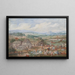 Ein Picknick-Gruppe in der Nähe eines Dorfes - Louis-Nicolas van Blarenberghe — gerahmtes Bild an der Wand