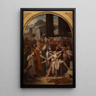 LouisVincentLon Pallire - Gurison dun possd lors de la translation des corps de saint Gervais et de saint Protais.webp