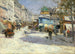 Die Straße Lepic, die Ecke der Straße Puget und der Place Blanche - Louis Abel-Truchet — Ansicht des Kunstwerks
